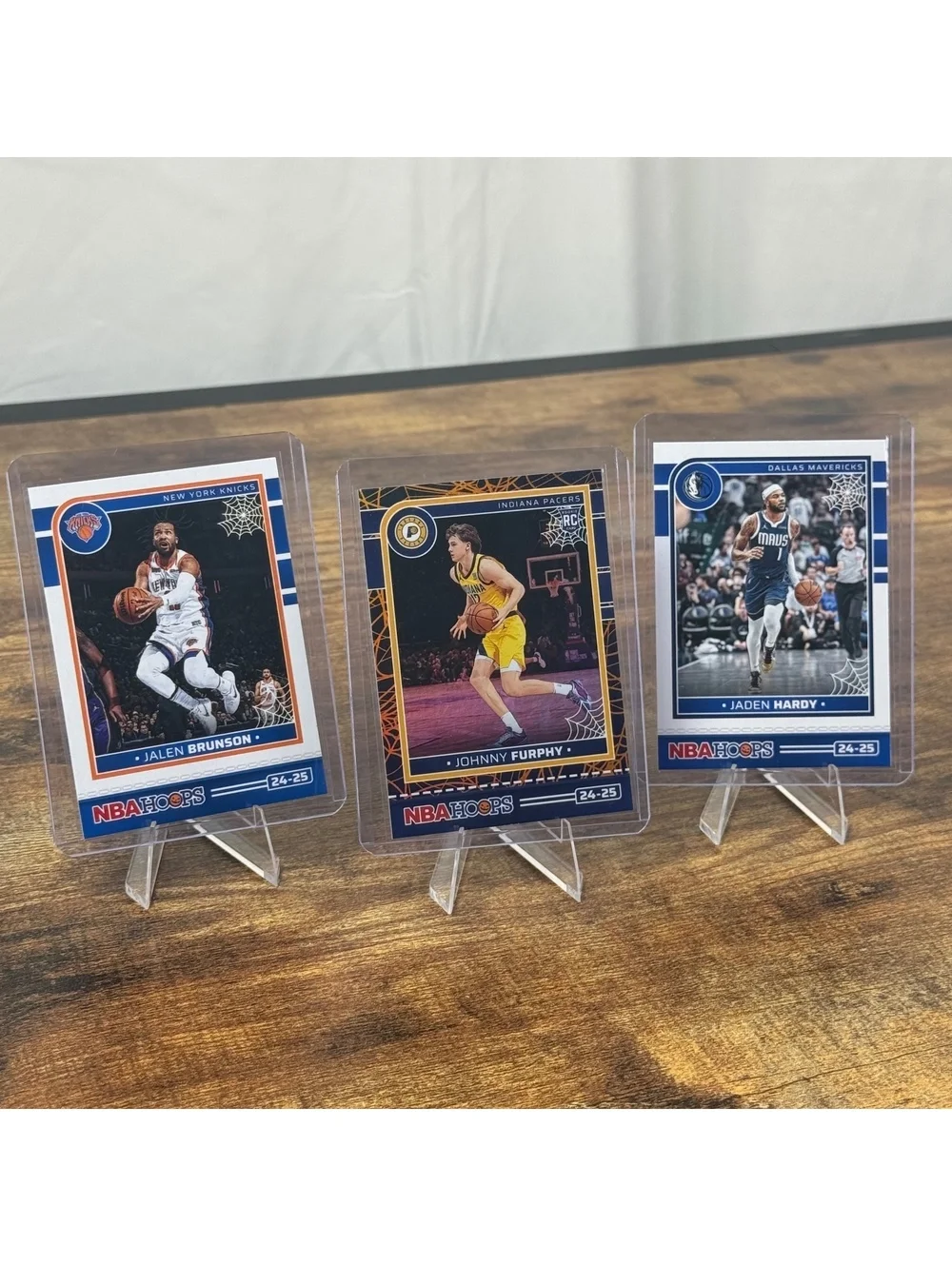 2024-25 NBA Hoops Haunted Hoops Lot Jalen Brunson Holo Johnny Furphy RC Hardy